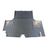 Trunk Floor Mat Cover for 1965 Plymouth Fury Hardtop, Gray Herringbone Rubber, US-Made, OEM Quality, Front Area Protection.