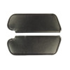 Sun Visor for 1972-1973 Plymouth Duster 2 Door Coupe Cardboard/Fiberboard Coachman Black Coachman Vinyl 2 Piece