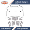 Premium Hood Insulation Pad Heat Shield for Chevrolet Camaro F-Body - Ultimate Sound & Heat Insulation, ABS Material,