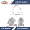 Hood Insulation Pad Heat Shield for 1984 Chevrolet Corvette, ABS material, ultimate sound and heat insulation. US-Made.