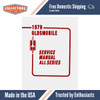 1979 Oldsmobile Service Manual - Includes 11x26 inch COLOR Wiring Diagrams