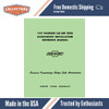 1959 Chevrolet Car and Truck Accessories Installation Reference Manual