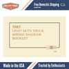 1987 Chevrolet & GMC Light Duty Truck Wiring Diagrams Manual - 11x17 inch COMB Bound