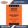 2000 Dodge Ram Truck 1500 2500 3500 Service Manual