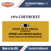 1974 Chevy Truck 10-30 Owner's Manual