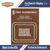 1983 Oldsmobile Service Manual - Cutlass, Delta 88, Ninety-Eight, Custom Cruiser, Toronado