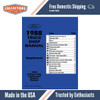 1989 Ford Truck Super Duty Shop Manual Supplement