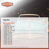 Dashboard Cap Cover Skin Overlay Black for 1981-1991 Mercedes Benz Multiple Models Without Climate Sensor Body 126