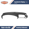 Dashboard Cap Cover Skin Overlay Black for 1994-1996 Toyota Camry