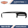 Dashboard Cap Cover Skin Overlay Black for 1995-1996 Chevrolet Multiple Models