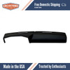 Dashboard Cap Cover Skin Overlay Black for 1973-1980 Chevrolet Heavy Duty Truck