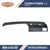 Dashboard Cap Cover Skin Overlay Black for 1989-1993 Ford/Mercury Multiple Models Without Tissue Dispenser