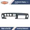Dashboard Cap Cover Skin Overlay Black for 1969 Pontiac Multiple Models