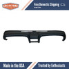 Dashboard Cap Cover Skin Overlay Black for 1969-1970 Ford Mustang