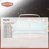 Dashboard Cap Cover Skin Overlay Black for 1973-1980 Mercedes Benz Multiple Models With Climate Sensor Body 116