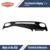 Dashboard Cap Cover Skin Overlay Black for 1998-2002 Chevrolet S-10