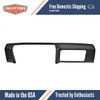 Dashboard Cap Cover Skin Overlay Black for 1970-1972 Pontiac Multiple Models Without Side Vents