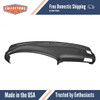 Dashboard Cap Cover Skin Overlay Black for 1992-1993 Toyota Camry