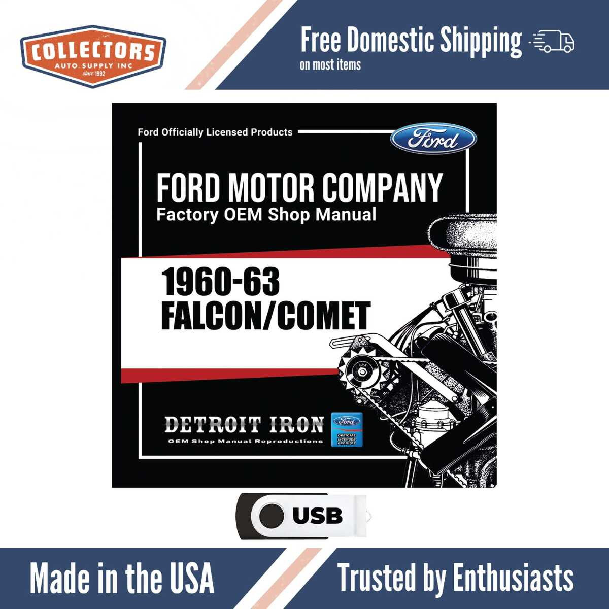 Digital Shop Manual and Resources for 1960-1963 Falcon, Comet DCDF-30