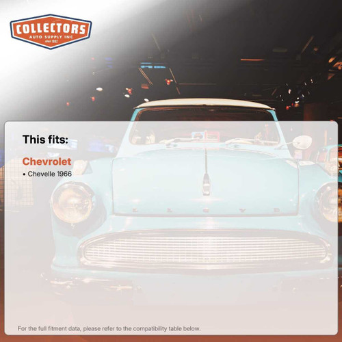 Hood Insulation Pad Flat Fiberglass 5Pc for 1966-66 Chevy Chevelle Grey/Black