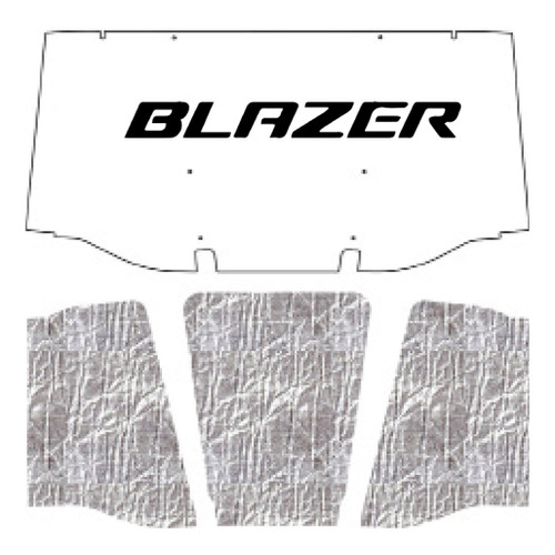 1967-68 Chevrolet Blazer Hood Insulation Pad Heat Shield, ABS material for sound & heat insulation, easy installation.