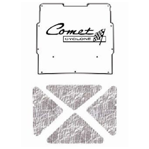 Premium Hood Insulation Pad Heat Shield for 1966-67 Mercury Comet - Ultimate Sound & Heat Insulation, ABS Material,
