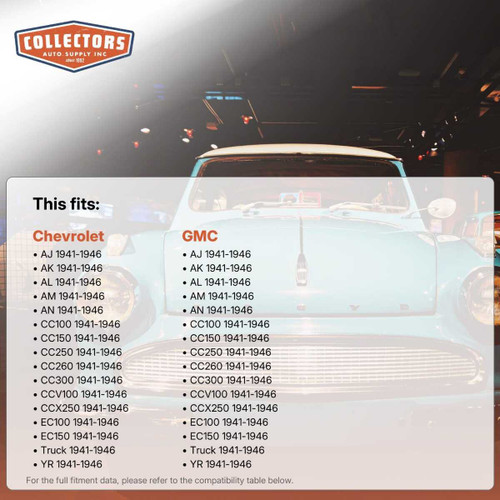 Fender Gasket Kit Weatherstrip Seal for Chevrolet GMC Truck 1941-46 PickUp 2pc