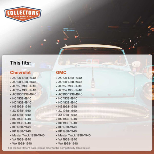 Headlight Gasket Weatherstrip Seal for Chevrolet GMC Truck 1938-40 PickUp 2pc