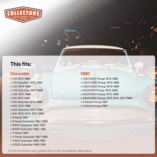 Glass Run Window Channel Complete for 1973-1991 Chevrolet Vehicles