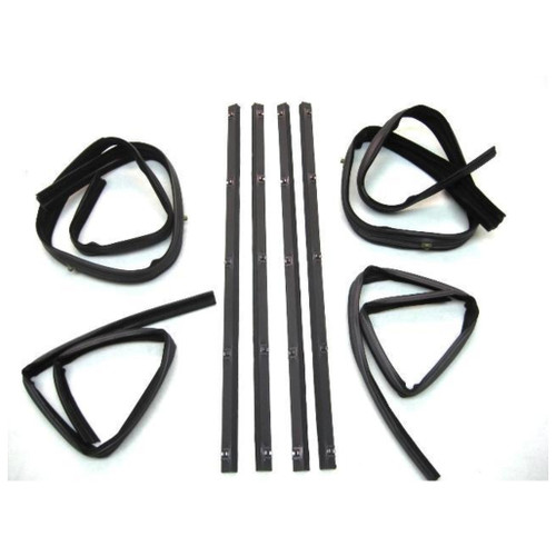Window Sweeps Channel Kit for 1972-1979 Dodge & Plymouth Vehicles LH, RH - Smooth Window Movement, Noise Reduction, OEM
