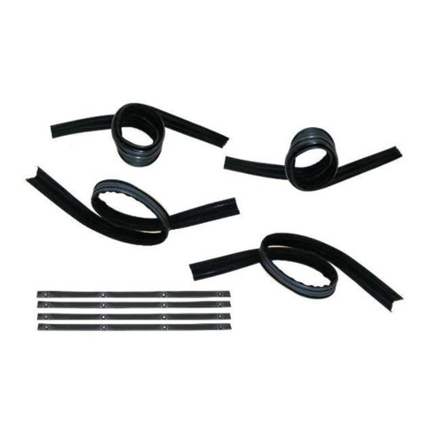 Window Sweeps Channel Kit for 1970-1997 Dodge Vehicles LH, RH - Smooth Window Movement, Noise Reduction - Made in USA