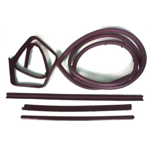 Window Sweeps Channel Door Seal Vent Window Kit for 1976-1995 Jeep CJ7, Scrambler, Wrangler - Right Side - 5 Pieces - US Made