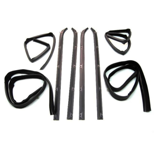 Window Sweeps Channel Kit for 1980-1993 Dodge & Plymouth Vehicles, Left & Right, 8 Pieces, US-Made Quality