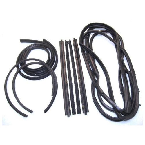 Window Sweeps Channel Door Seal Vent Window Kit for Jeep CJ5, CJ6, CJ7 - Front, Left, Right, Upper - 10 Pieces - US Made
