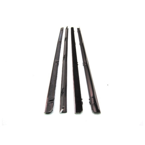 Window Sweeps Felt Kit Belt Line Weatherstrip for 1966-1971 Jeep Jeepster - Left, Right Area Coverage - 4 Pieces - USA Made