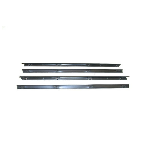 1968-1986 Jeep CJ5, CJ6, CJ7 Window Sweeps Felt Kit Belt Line Weatherstrip - 4 Piece Set - Made in USA