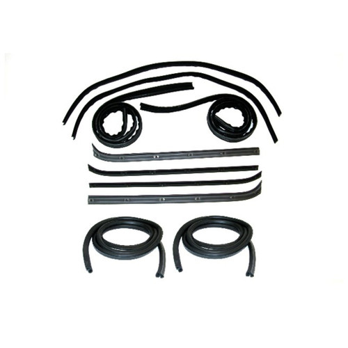 Window Sweeps Channel Door Seal Kit for 1973-1979 Ford F100, F150, Bronco - 10 Piece Set - Made in USA
