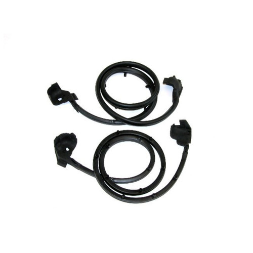 Rubber Weatherstrip Seal for Jeep Wrangler, 1987-1995, LH, RH, Vehicle-Specific, EPDM, Easy Installation, Quieter Ride