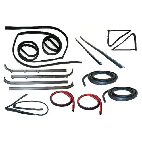 Window Sweeps, Channel, Door Seal, Vent Kit LH, RH for 1980-1986 Ford Bronco