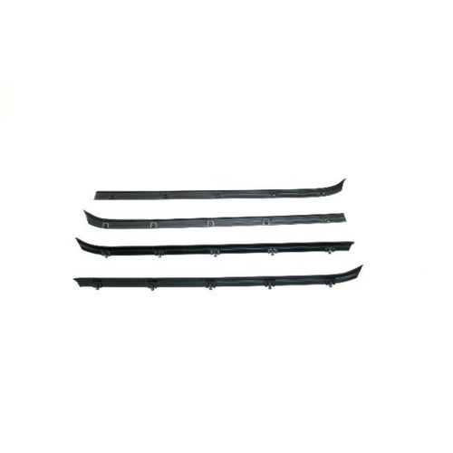 Window Sweeps Felt Kit Belt Line Weatherstrip for 1981-1991 Chevrolet C10, Suburban, GMC - 4 Piece Set - Made in USA