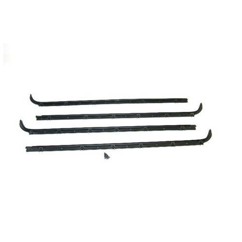 Replacement Window Sweeps Felt Kit Belt Line Weatherstrip for 1989-1992 Ford Bronco II, Ranger - 4 Pieces - Made in USA