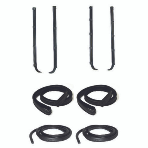 Window Sweeps Channel Door Seal Kit LH, RH for 1987-1997 Ford Vehicles