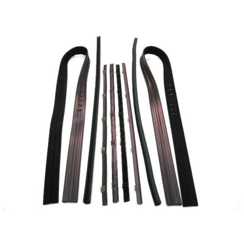 Window Sweeps Channel Kit for 1967-1972 Chevrolet & GMC Vehicles, Left & Right, 8 Pieces, US-Made, Smooth Window Movement