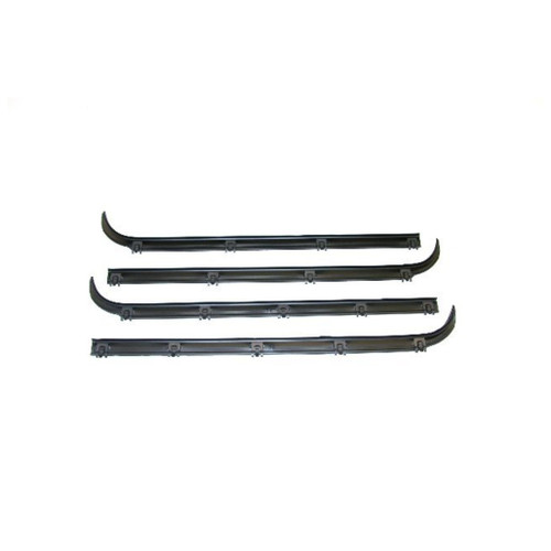 Window Sweeps Felt Kit Belt Line Weatherstrip for 1987-1997 Ford F150, F250, Bronco - 4 Piece Set - Made in USA