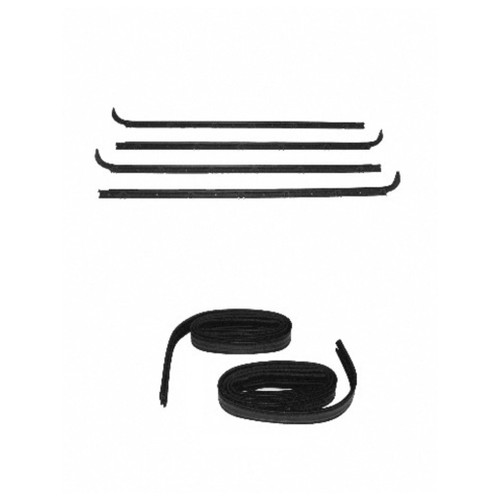 Window Sweeps Channel Kit for 1983-1988 Ford Bronco II, Ranger LH, RH - Smooth Window Movement & Noise Reduction