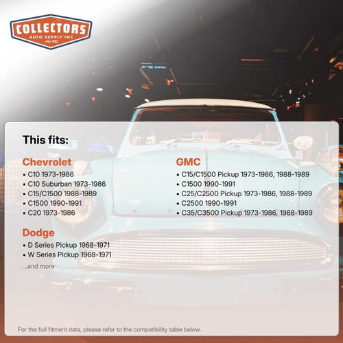 Belt Weatherstrip, Channel Kit for 1965-2001 Chevrolet Fullsize Pickup and More