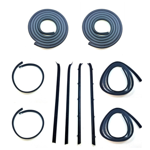 Window Sweeps Channel Door Seal Kit for 1973-1980 Chevrolet Vehicles - High-Quality Rubber Seals for Classic Cars