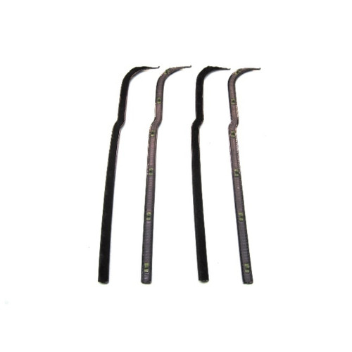Window Sweeps Felt Kit Belt Line Weatherstrip for 1961-1966 Ford F-Series Trucks - Left & Right Side - OEM Quality