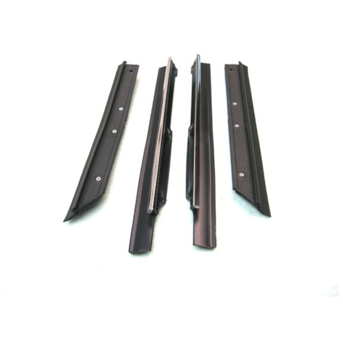 Window Sweeps Felt Kit Belt Line Weatherstrip for 1983-1993 Ford Mustang Convertible - Left & Right - 4 Pieces - USA Made