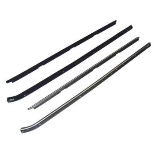 Window Sweeps Felt Kit Belt Line Weatherstrip for 1973-1977 Chevrolet El Camino, Malibu - Left & Right Side - 4 Pcs USA Made